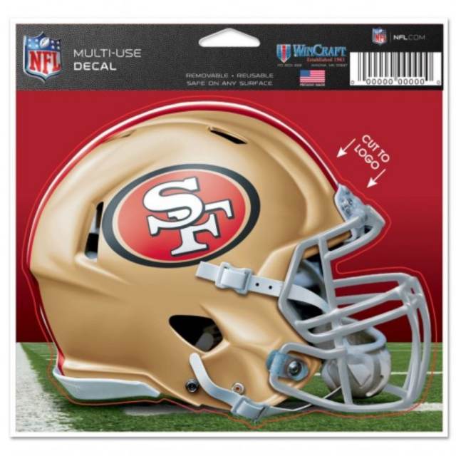 San Francisco 49ers Official NFL 4.5 inch x 5.75 inch Decal by Wincraft San Francisco 49ers Official NFL 4.5 inch x 5.75 inch Decal by Wincraft