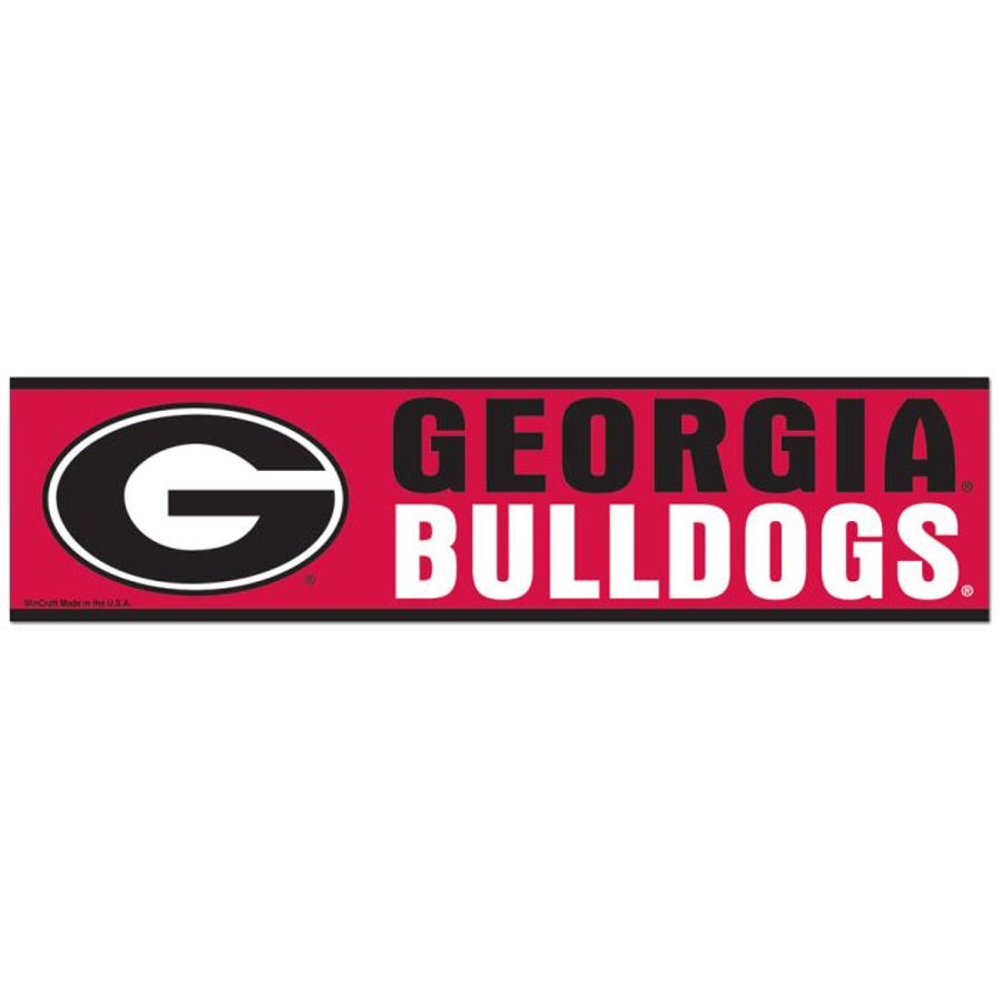 University Of Georgia Bulldogs - 3x12 Bumper Sticker Strip