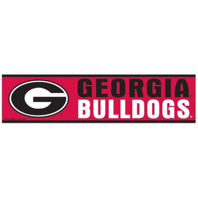 University Of Georgia Bulldogs - 3x12 Bumper Sticker Strip