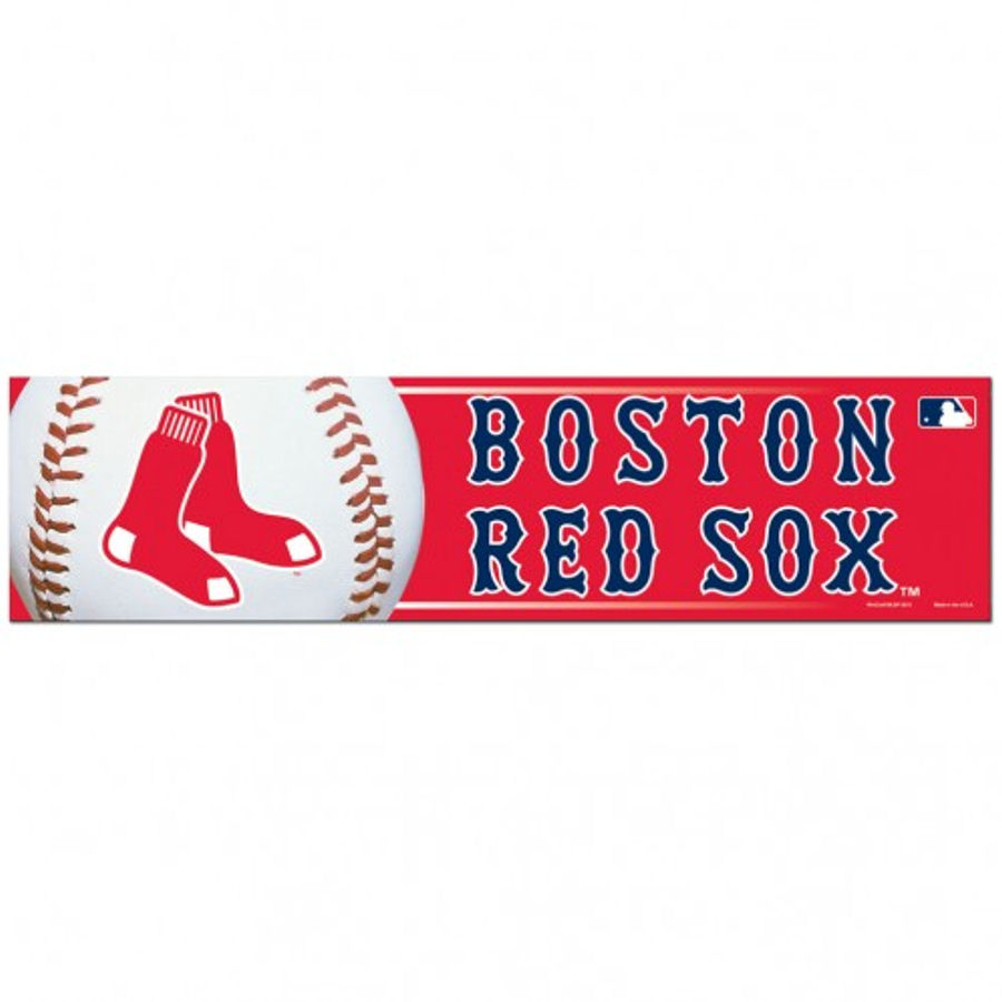 Boston Red Sox 3x12 Bumper Sticker Strip at Sticker Shoppe