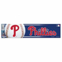 Philadelphia Phillies Blue - 3x12 Bumper Sticker Strip