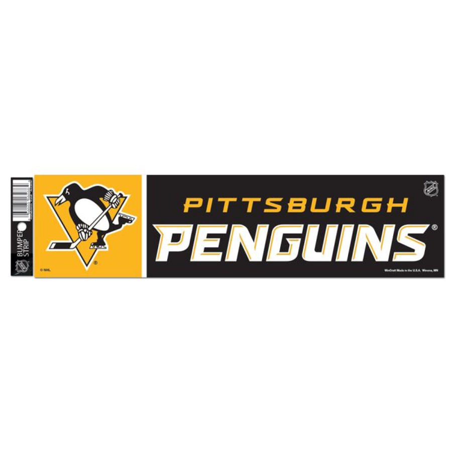 Pittsburgh Penguins 3x12 Bumper Sticker Strip at Sticker Shoppe