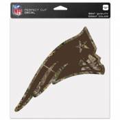 New England Patriots Camouflage - 8x8 Full Color Die Cut Decal