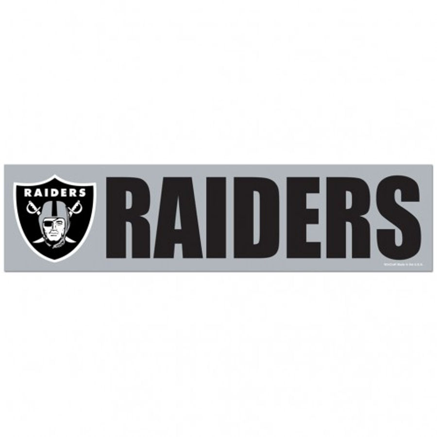 Las Vegas Raiders 3x12 Bumper Sticker Strip at Sticker Shoppe