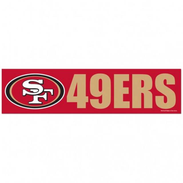 San Francisco 49ers - 3x12 Bumper Sticker Strip