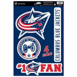 Columbus Blue Jackets - Set of 4 Ultra Decals