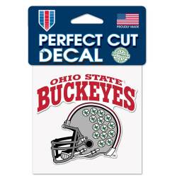 Ohio State Buckeyes Football Helmet - 4x4 Die Cut Decal
