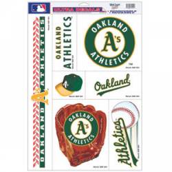 Oakland Athletics A's - Set of 7 Ultra Decals