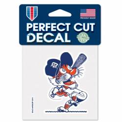 Detroit Tigers 1967-1977 Alternate Retro Logo - 4x4 Die Cut Decal