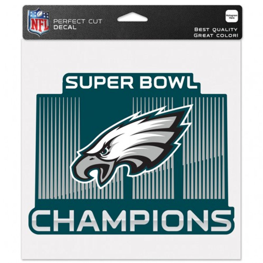 Philadelphia Eagles Super Bowl LII Champions - 8x8 Full Color Die Cut ...