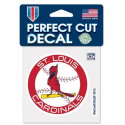 St. Louis Cardinals 1967-1997 Retro Logo - 4x4 Die Cut Decal