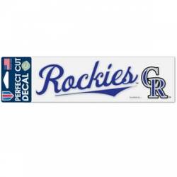 Colorado Rockies Logo - 3x10 Die Cut Decal