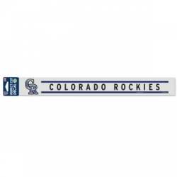 Colorado Rockies - 2x17 Die Cut Decal