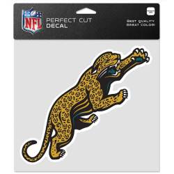 Jacksonville Jaguars Retro Vintage Logo - 8x8 Die Cut Decal
