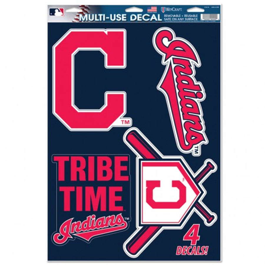 Cleveland Indians Set of 4 Ultra Decals at Sticker Shoppe