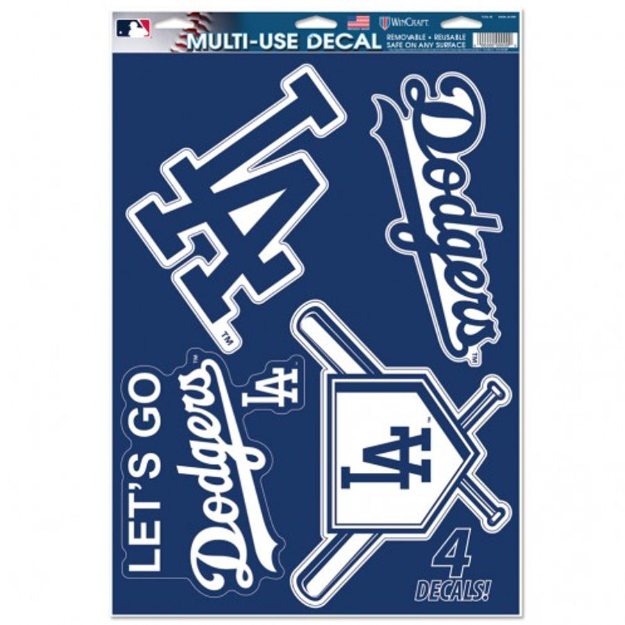 Los Angeles Dodgers Set of 4 Ultra Decals at Sticker Shoppe