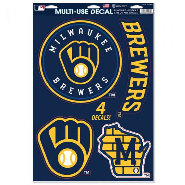Milwaukee Brewers - Set of 4 Ultra Decals