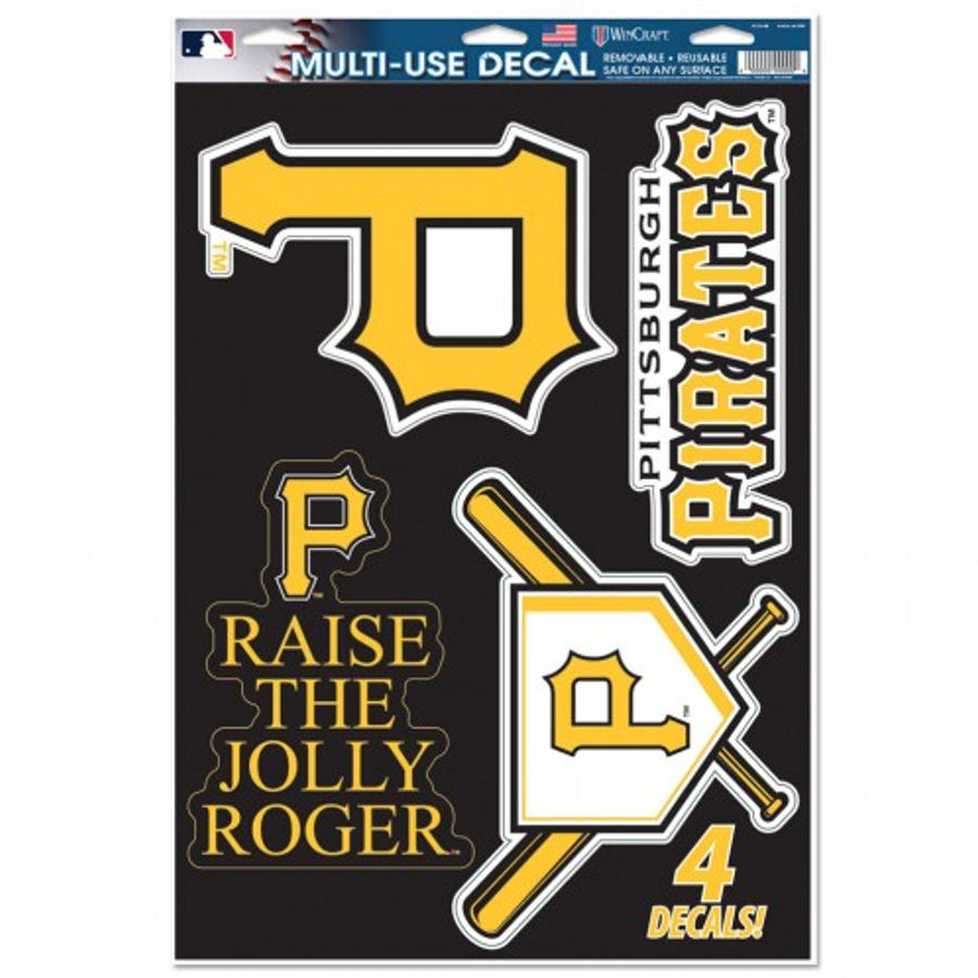 Pittsburgh Pirates Set of 4 Ultra Decals at Sticker Shoppe