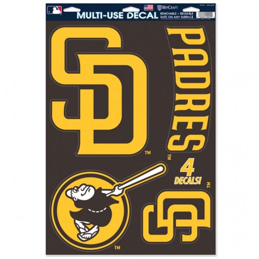 San Diego Padres 2020 Logo - Set of 4 Ultra Decals at Sticker Shoppe