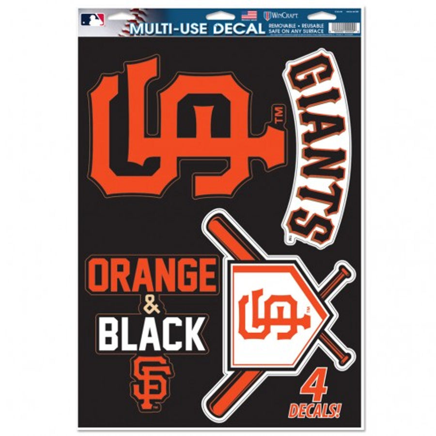 San Francisco Giants Set of 4 Ultra Decals at Sticker Shoppe