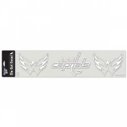 Washington Capitals - 4x17 White Die Cut Decal