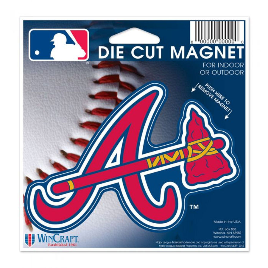 Atlanta Braves - 4.5" Die Cut Logo Magnet