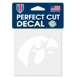 University Of Iowa Hawkeyes - 4x4 White Die Cut Decal