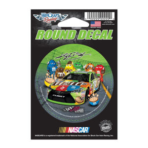 Kyle Busch #18 M&M's Racing - 3x3 Round Vinyl Sticker