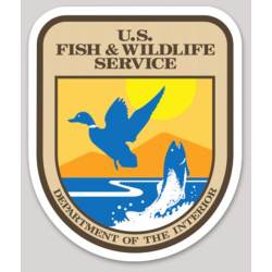 United States Fish and Wildlife Service Logo - Vinyl Sticker