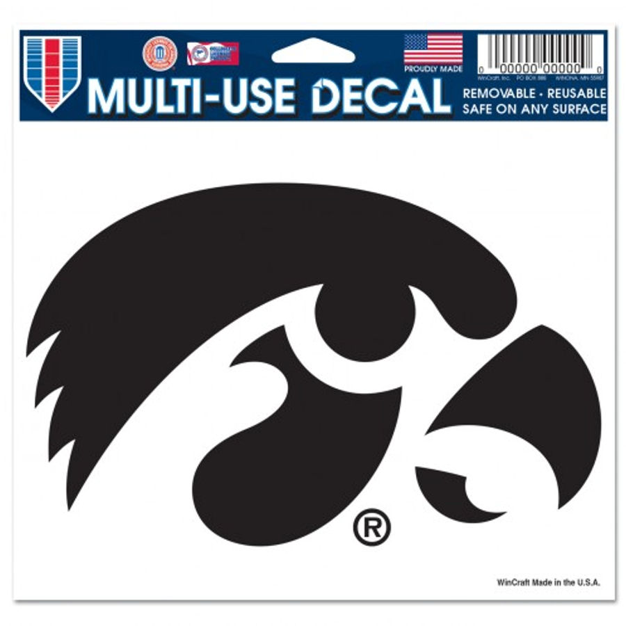 University Of Iowa Hawkeyes 5x6 Ultra Decal at Sticker Shoppe