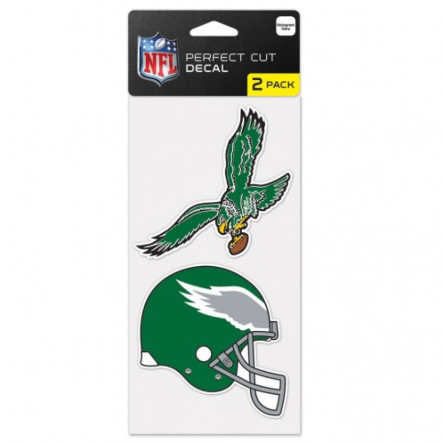 Philadelphia Eagles Retro Logo - Set of Two 4x4 Die Cut Decals