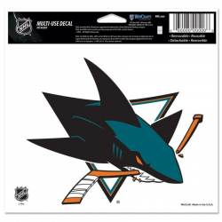 San Jose Sharks Team NHL National Hockey League Sticker Vinyl Decal Laptop  Water Bottle Car Scrapbook (Individual E)