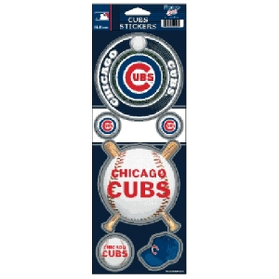 Chicago Cubs - Set Of 5 Prismatic Sticker Sheet at Sticker Shoppe