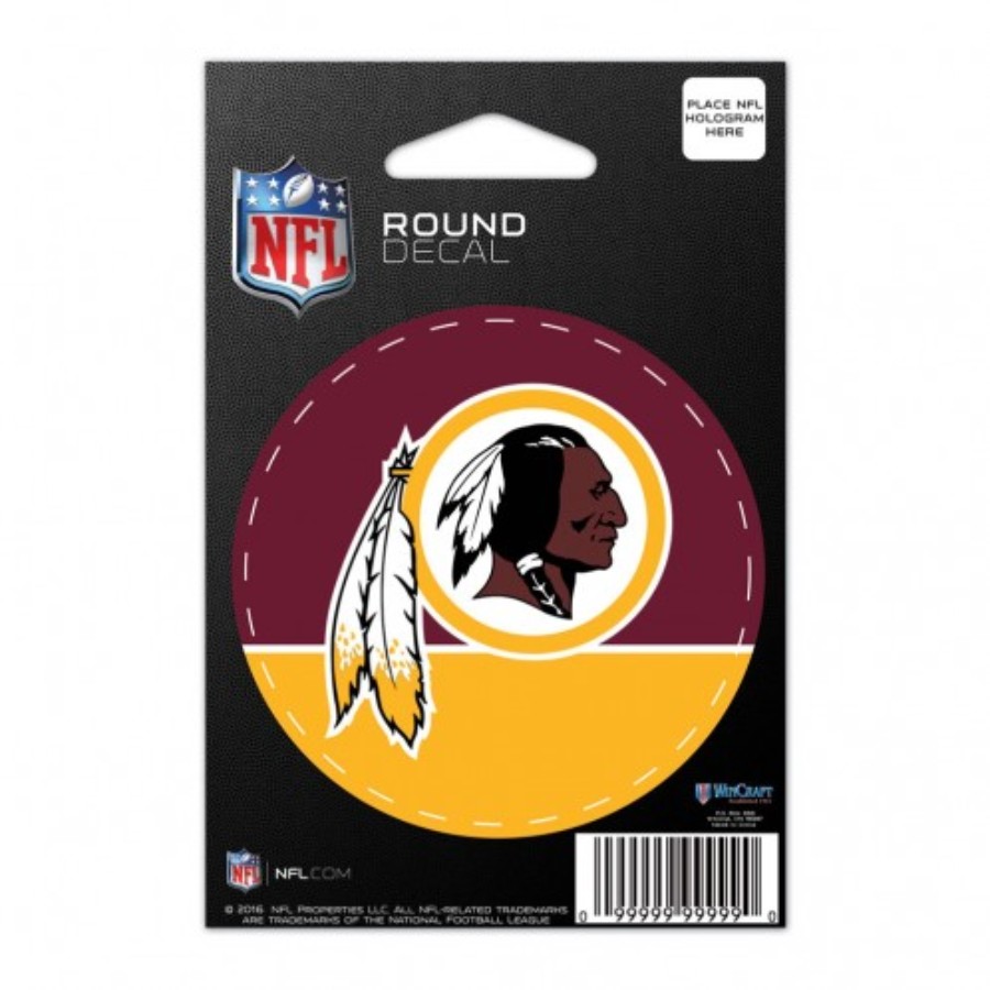 Washington Redskins 3x3 Round Vinyl Sticker at Sticker Shoppe