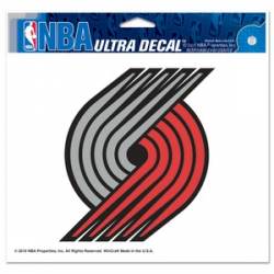 Portland Trail Blazers Gray & Red Pinwheel - 5x6 Ultra Decal