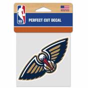 New Orleans Pelicans Alternate Logo - 4x4 Die Cut Decal