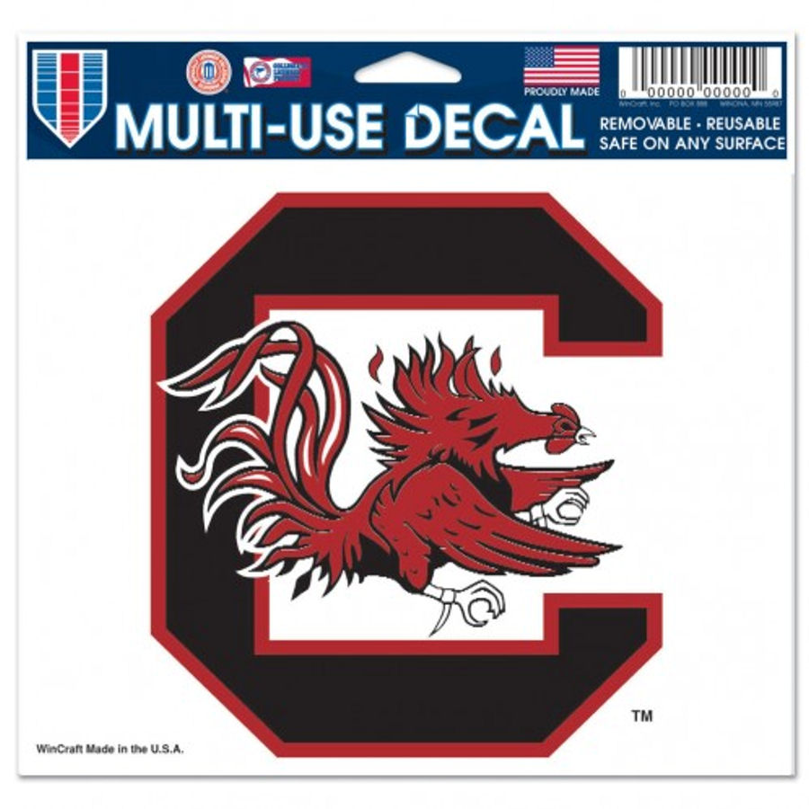 University Of South Carolina Gamecocks 5x6 Ultra Decal at Sticker Shoppe