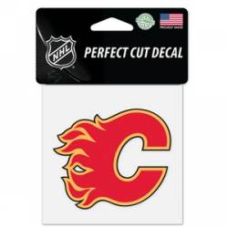 Calgary Flames Decal 8x8 Perfect Cut Color Special Order, 1 - Harris Teeter