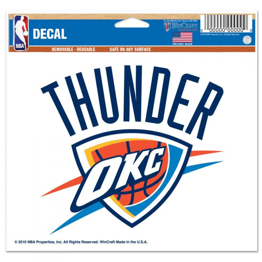 Oklahoma City Thunder - 5x6 Ultra Decal
