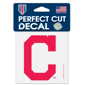 Cleveland Indians C Logo - 4x4 Die Cut Decal
