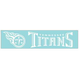 Tennessee Titans - 4x17 White Die Cut Decal