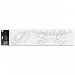 Philadelphia Eagles - 4x16 White Die Cut Decal