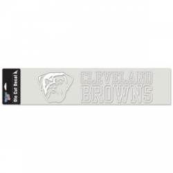 Cleveland Browns - 4x17 White Die Cut Decal