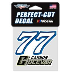 Carson Hocevar #77 - 4x4 Die Cut Decal