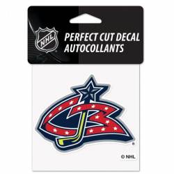 Columbus Blue Jackets Reverse Retro Logo - 4x4 Die Cut Decal