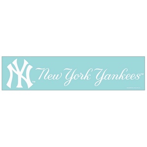 New York Yankees - 4x16 White Die Cut Decal