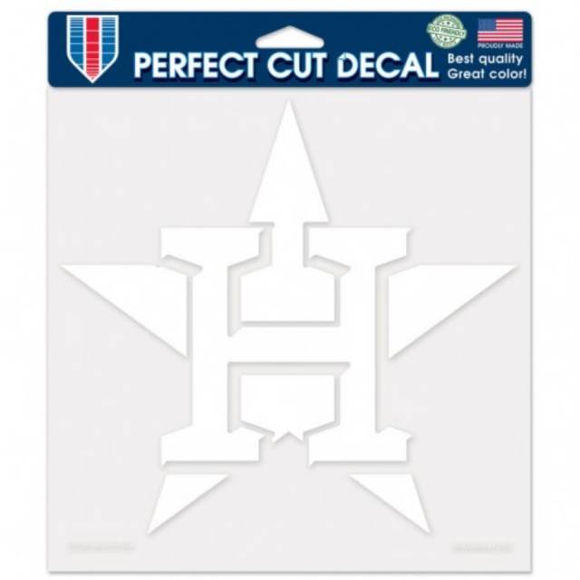 Houston Astros - 8x8 White Die Cut Decal