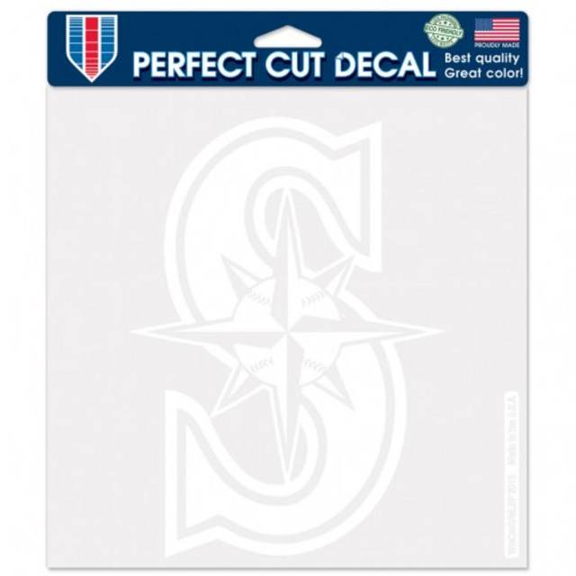 Seattle Mariners - 8x8 White Die Cut Decal