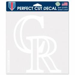 Colorado Rockies - 8x8 White Die Cut Decal