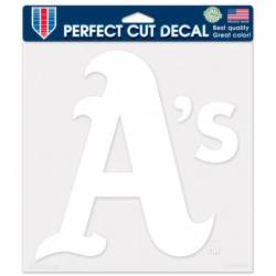 Oakland Athletics A's - 8x8 White Die Cut Decal